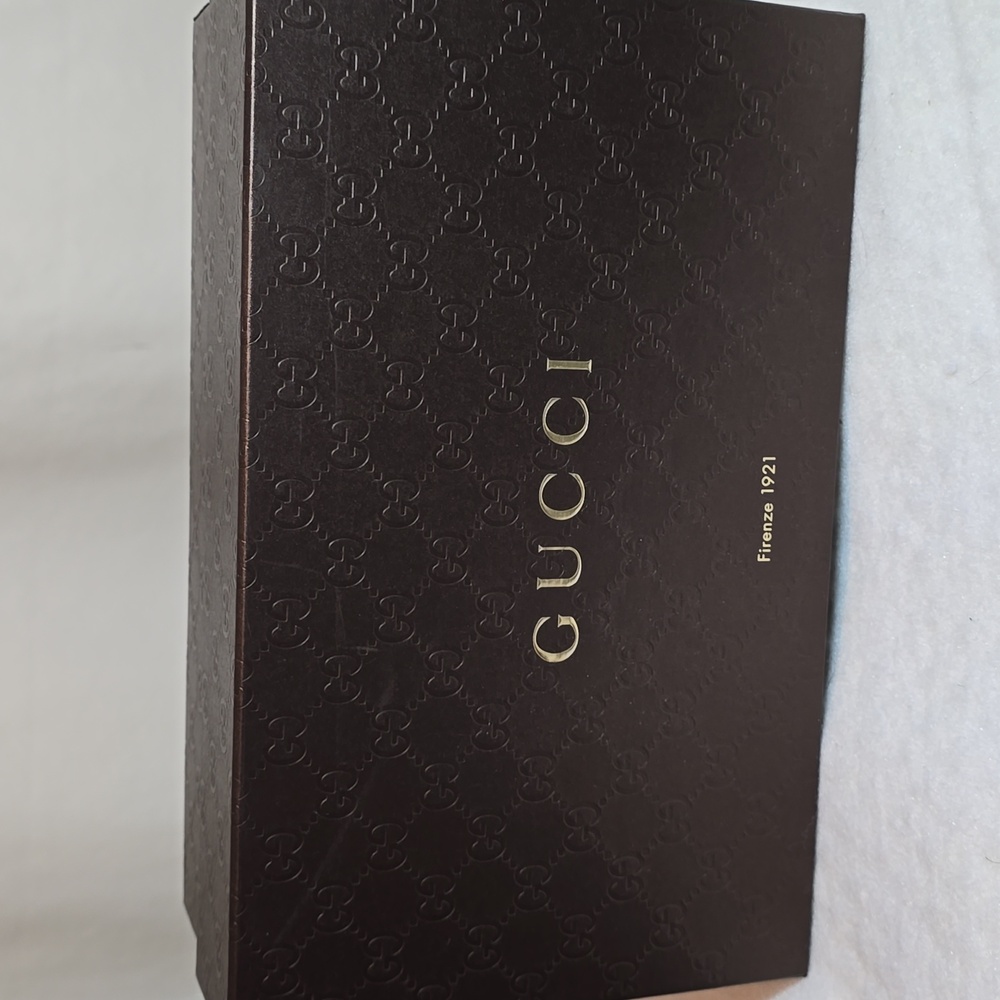 GUCCI Nappa Moorea Molaita Black Leather Pumps With Chain Detail Size 39.5 - Picture 9 of 11
